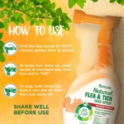 TropiClean Natural Flea & Tick Yard Spray -Snuggle Paws 158170 PT5. AC SS1800 V1684452881