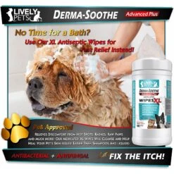 Lively Pets Derma-Soothe Advance Plus Medicated Dog & Cat Wipes -Snuggle Paws 159035 PT2. AC SS1800 V1630610176