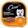 Cesar Rotisserie Chicken Flavor Filets In Gravy Small Breed Adult Wet Dog Food Trays