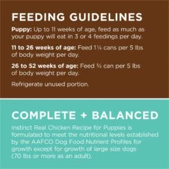 Instinct Original Puppy Grain-Free Real Chicken Recipe Wet Canned Dog Food 19 Instinct Original Puppy Grain-Free Real Chicken Recipe Wet Canned Dog Food -Snuggle Paws 160770 PT8. AC SS1800 V1668200004