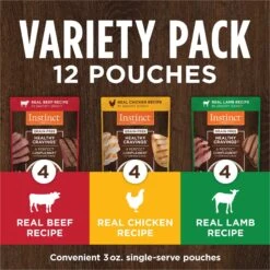 Instinct Healthy Cravings Grain-Free Cuts & Gravy Recipe Variety Pack Wet Dog Food Topper -Snuggle Paws 160772 PT2. AC SS1800 V1701881109