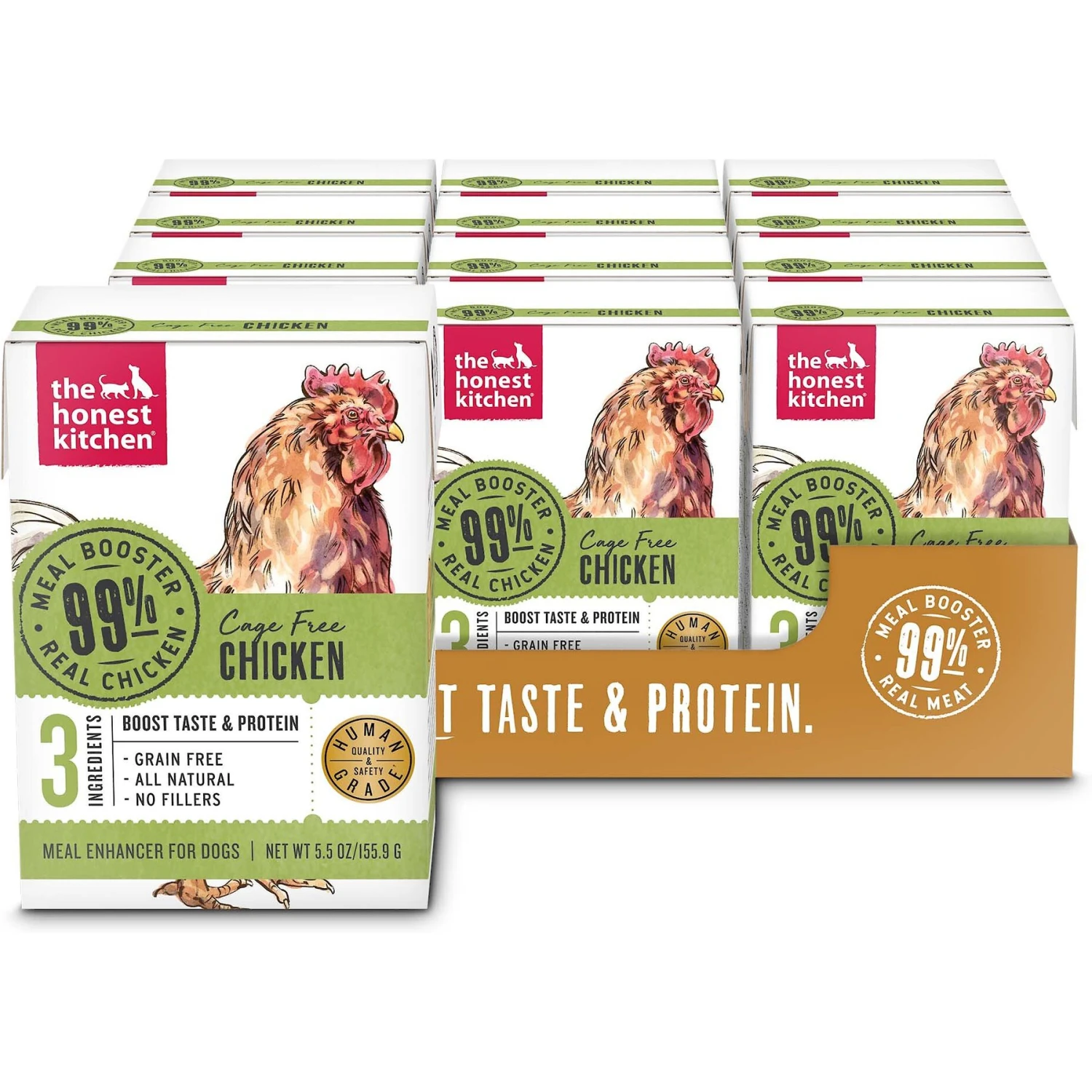The Honest Kitchen Meal Booster 99% Chicken Wet Dog Food Topper 3 The Honest Kitchen Meal Booster 99% Chicken Wet Dog Food Topper