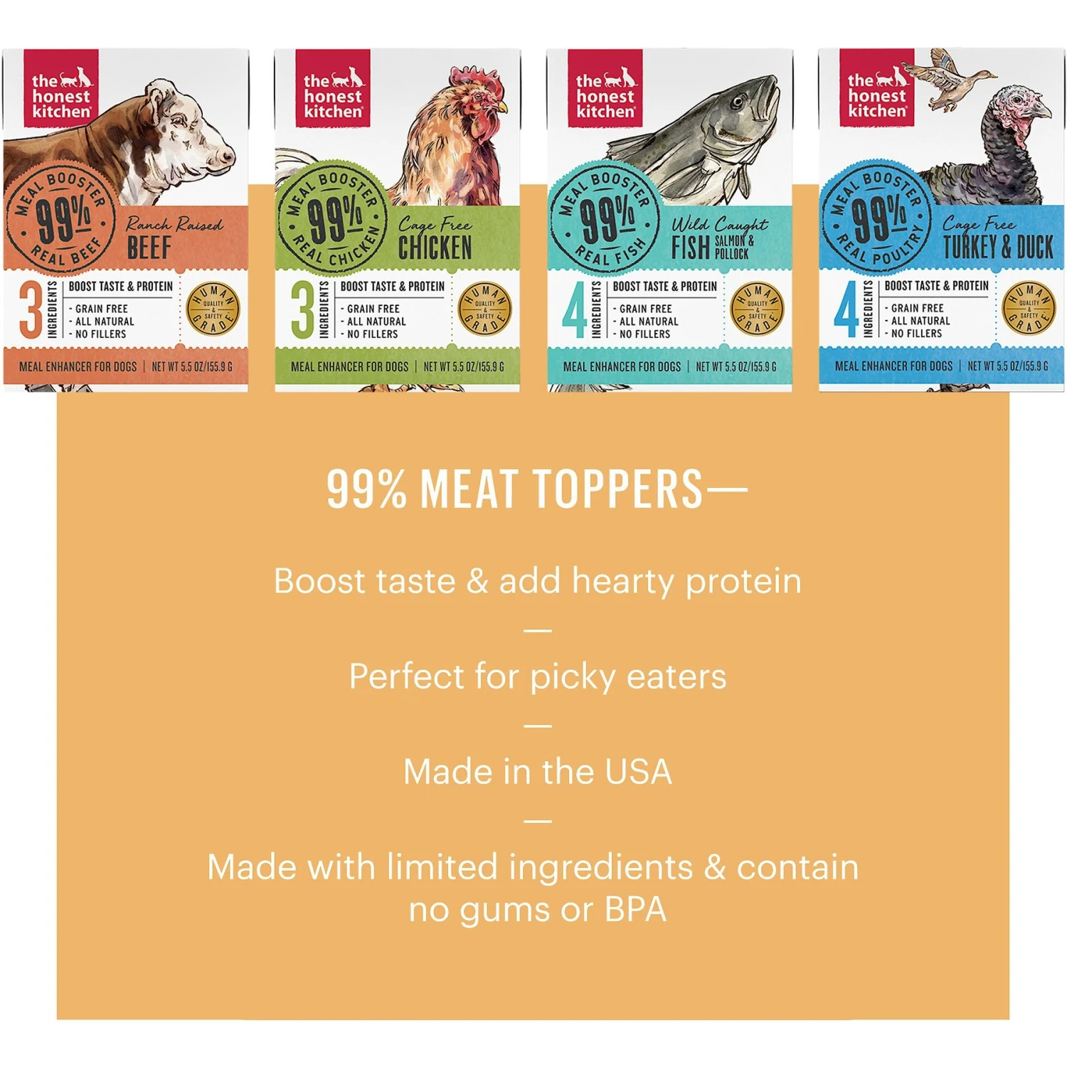 The Honest Kitchen Meal Booster 99% Chicken Wet Dog Food Topper 6 The Honest Kitchen Meal Booster 99% Chicken Wet Dog Food Topper - Image 4