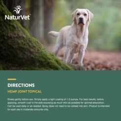 NaturVet Hemp Joint Topical With Ginger Dog Spray 14 NaturVet Hemp Joint Topical With Ginger Dog Spray -Snuggle Paws 162226 PT5. AC SS1800 V1698695698