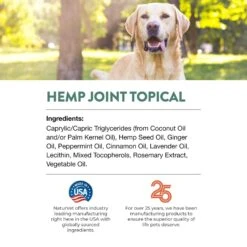 NaturVet Hemp Joint Topical With Ginger Dog Spray 15 NaturVet Hemp Joint Topical With Ginger Dog Spray -Snuggle Paws 162226 PT6. AC SS1800 V1698694010