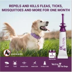 Vectra 3D Flea & Tick Spot Treatment For Dogs, 56-95 Lbs -Snuggle Paws 162728 PT2. AC SS1800 V1689955065