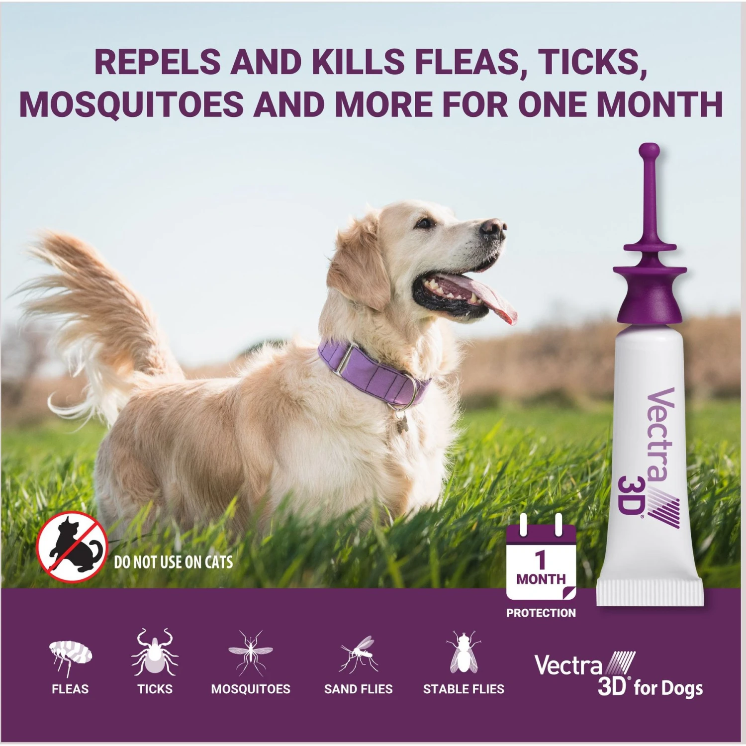 Vectra 3D Flea & Tick Spot Treatment For Dogs, 5-10 Lbs 5 Vectra 3D Flea & Tick Spot Treatment For Dogs, 5-10 Lbs - Image 3