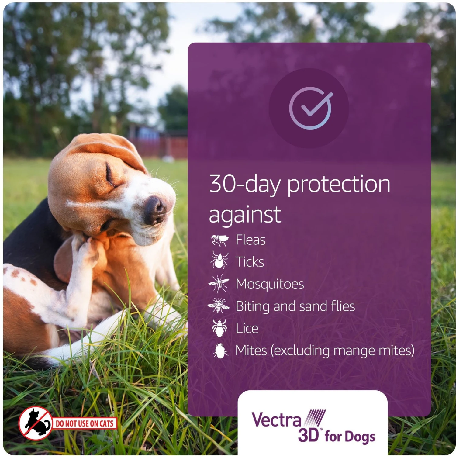 Vectra 3D Flea & Tick Spot Treatment For Dogs, 5-10 Lbs 6 Vectra 3D Flea & Tick Spot Treatment For Dogs, 5-10 Lbs - Image 4