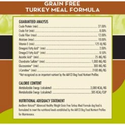 AvoDerm Advanced Healthy Weight Turkey Meal Formula Grain-Free Dry Dog Food -Snuggle Paws 164072 PT5. AC SS1800 V1589994822