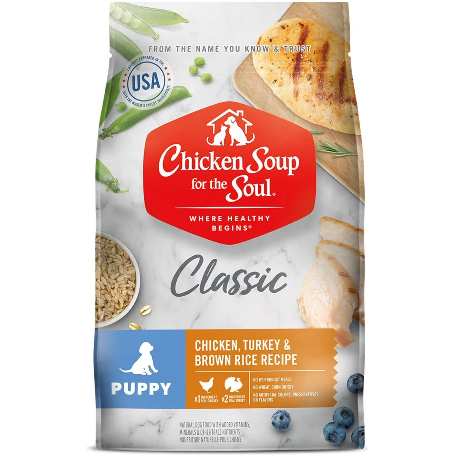Chicken Soup For The Soul Puppy Chicken, Turkey & Brown Rice Recipe Dry Dog Food 3 Chicken Soup For The Soul Puppy Chicken, Turkey & Brown Rice Recipe Dry Dog Food