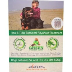 Arava Dead Sea Pet Spa Flea & Tick Spot Treatment For Dogs, 57-110 Lbs