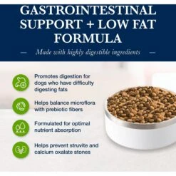 Blue Buffalo Natural Veterinary Diet GI Gastrointestinal Support Low Fat Dry Dog Food -Snuggle Paws 174322 PT2. AC SS1800 V1695495252