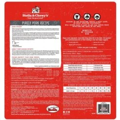 Stella & Chewy's Meal Mixers Purely Pork Freeze-Dried Raw Dog Food Topper -Snuggle Paws 176523 PT1. AC SS1800 V1679329047