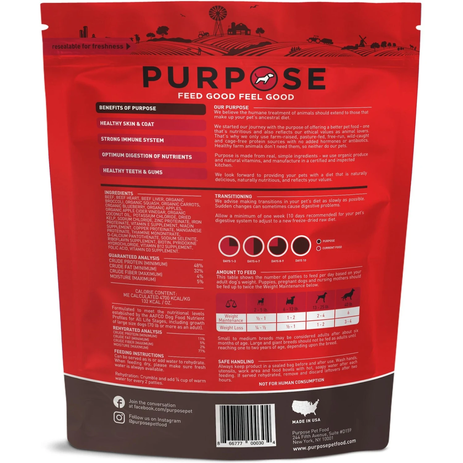 Purpose Beef & Veggie Grain-Free Freeze-Dried Dog Food 4 Purpose Beef & Veggie Grain-Free Freeze-Dried Dog Food - Image 2