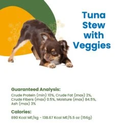 Almo Nature HQS Complete Tuna Stew Veggies Canned Dog Food -Snuggle Paws 182881 PT4. AC SS1800 V1632848804