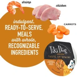 Tiki Dog Taste Of Spain Chicken & Shrimp Paella Recipe In Broth Gluten-Free Wet Dog Food, 3-oz Cup, Case Of 4 15 Tiki Dog Taste Of Spain Chicken & Shrimp Paella Recipe In Broth Gluten-Free Wet Dog Food, 3-oz Cup, Case Of 4 -Snuggle Paws 186337 PT4. AC SS1800 V1631197286