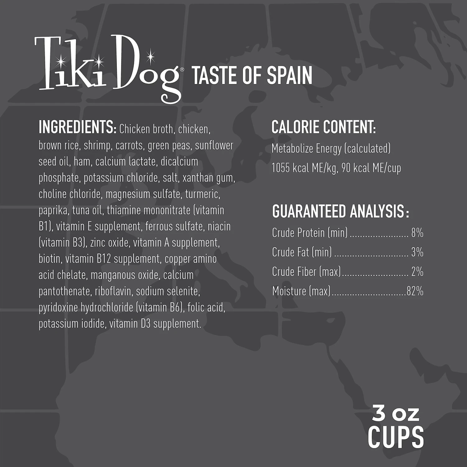 Tiki Dog Taste Of Spain Chicken & Shrimp Paella Recipe In Broth Gluten-Free Wet Dog Food, 3-oz Cup, Case Of 4 8 Tiki Dog Taste Of Spain Chicken & Shrimp Paella Recipe In Broth Gluten-Free Wet Dog Food, 3-oz Cup, Case Of 4 - Image 6