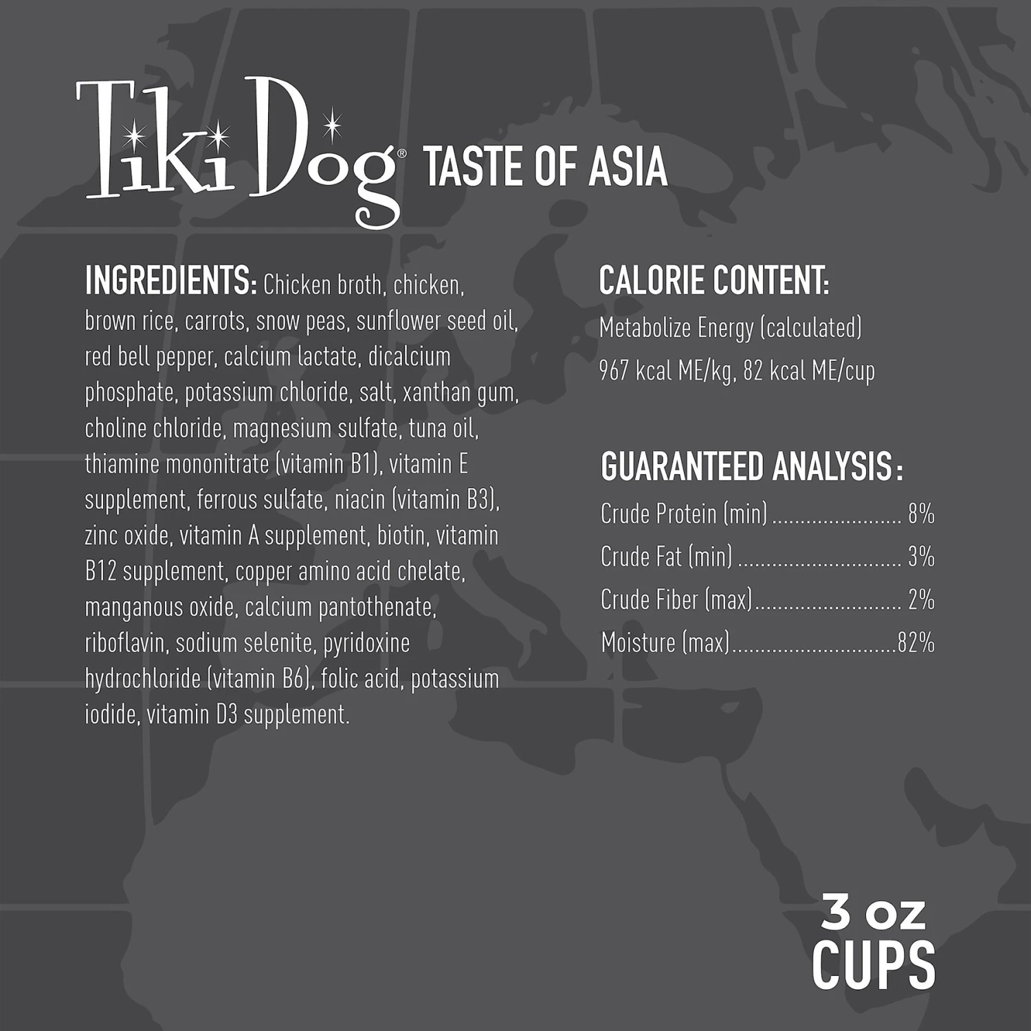 Tiki Dog Taste Of Asia Chicken & Snow Peas Stir Fry Recipe In Broth Gluten-Free Wet Dog Food, 3-oz Cup, Case Of 4 8 Tiki Dog Taste Of Asia Chicken & Snow Peas Stir Fry Recipe In Broth Gluten-Free Wet Dog Food, 3-oz Cup, Case Of 4 - Image 6