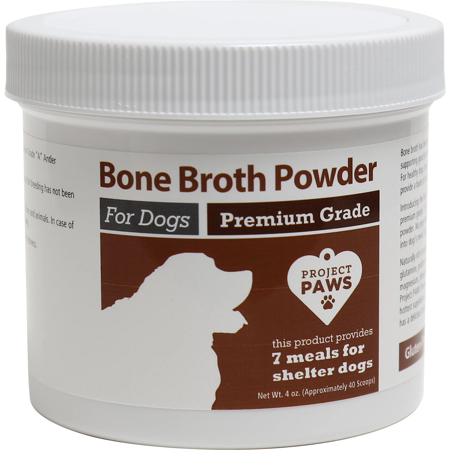 Project Paws Premium Grade Bone Broth Dog Powder Supplement Food Topper 3 Project Paws Premium Grade Bone Broth Dog Powder Supplement Food Topper