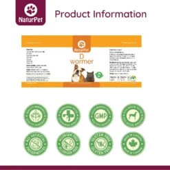 NaturPet D Wormer Natural Remedy For Cats & Dogs -Snuggle Paws 191462 PT3. AC SS1800 V1568239323