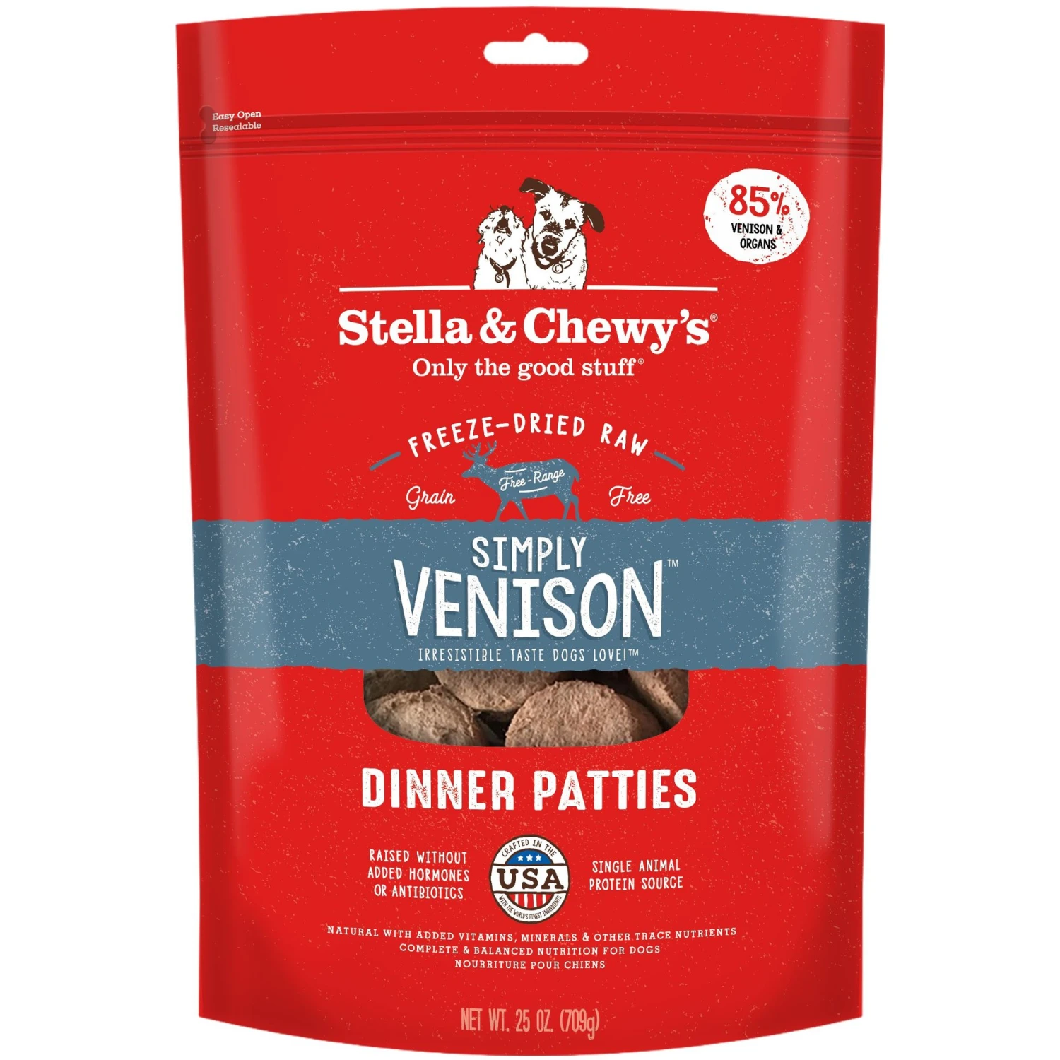Stella & Chewy's Freeze-Dried Raw Simply Venison Dinner Patties Dog Food 3 Stella & Chewy's Freeze-Dried Raw Simply Venison Dinner Patties Dog Food