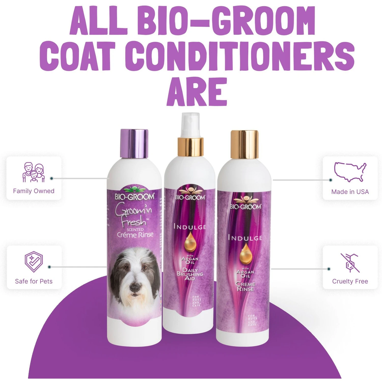 Bio-Groom Indulge With Argon Oil Daily Brushing Aid Dog Spray, 12-oz Bottle 4 Bio-Groom Indulge With Argon Oil Daily Brushing Aid Dog Spray, 12-oz Bottle - Image 2