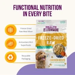 Health Extension Super Bites Chicken Recipe Freeze-Dried Raw Dog Food Mixer 13 Health Extension Super Bites Chicken Recipe Freeze-Dried Raw Dog Food Mixer -Snuggle Paws 209692 PT2. AC SS1800 V1700515632