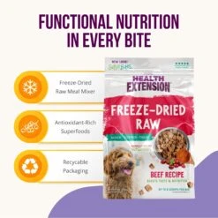 Health Extension Super Bites Beef Recipe Freeze-Dried Raw Dog Food Mixer 13 Health Extension Super Bites Beef Recipe Freeze-Dried Raw Dog Food Mixer -Snuggle Paws 209695 PT2. AC SS1800 V1700515629