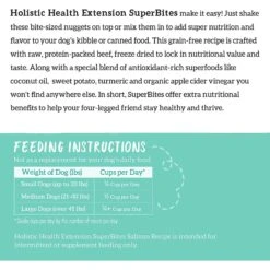 Health Extension Super Bites Salmon Recipe Freeze-Dried Raw Dog Food Mixer -Snuggle Paws 209699 PT8. AC SS1800 V1595623256