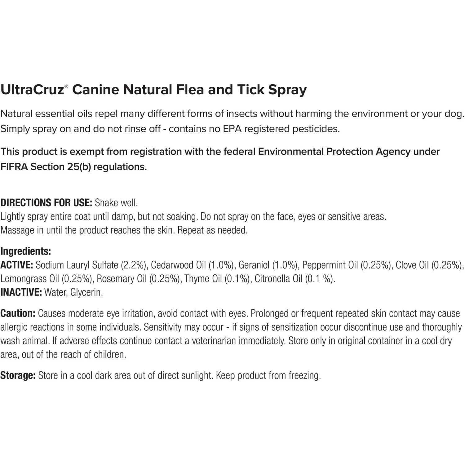UltraCruz Natural Dog Flea & Tick Spray 6 UltraCruz Natural Dog Flea & Tick Spray - Image 4
