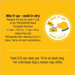 Pedigree High Protein Beef & Lamb Flavor In Gravy & Chicken & Turkey Flavor In Gravy Variety Pack Adult Canned Wet Dog Food 17 Pedigree High Protein Beef & Lamb Flavor In Gravy & Chicken & Turkey Flavor In Gravy Variety Pack Adult Canned Wet Dog Food -Snuggle Paws 212628 PT7. AC SS1800 V1628545877