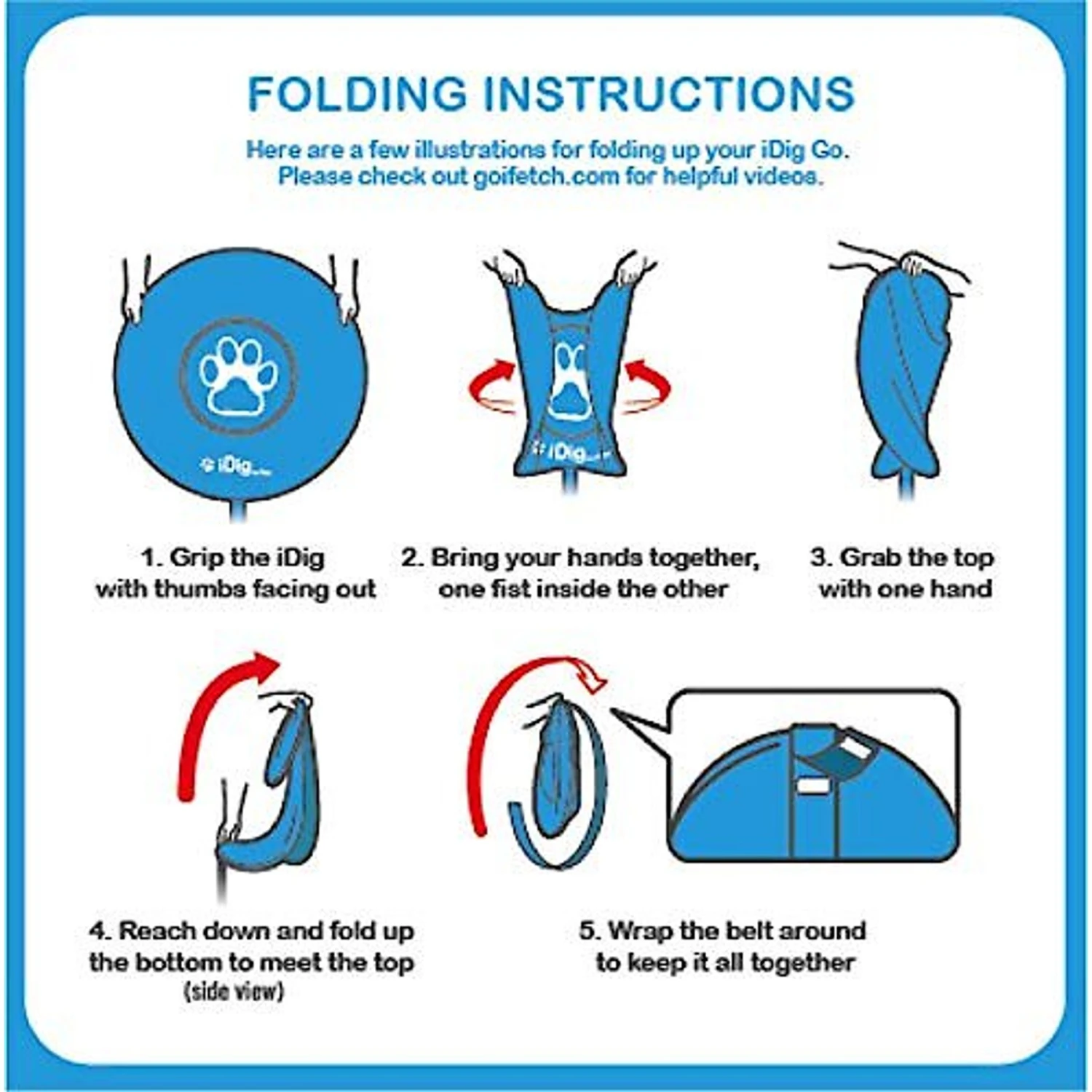 IFetch IDig Go Dog Toy, Blue 7 IFetch IDig Go Dog Toy, Blue - Image 5