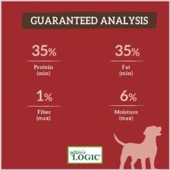 Nature's Logic Canine Beef Meal Feast Grain-Free Dry Dog Food -Snuggle Paws 213930 PT7. AC SS1800 V1617028300