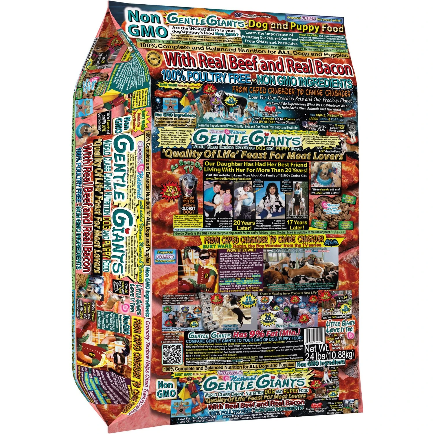 Gentle Giants Natural Non-GMO Dog & Puppy Beef & Bacon Dry Dog Food, 24-lb Bag 3 Gentle Giants Natural Non-GMO Dog & Puppy Beef & Bacon Dry Dog Food, 24-lb Bag