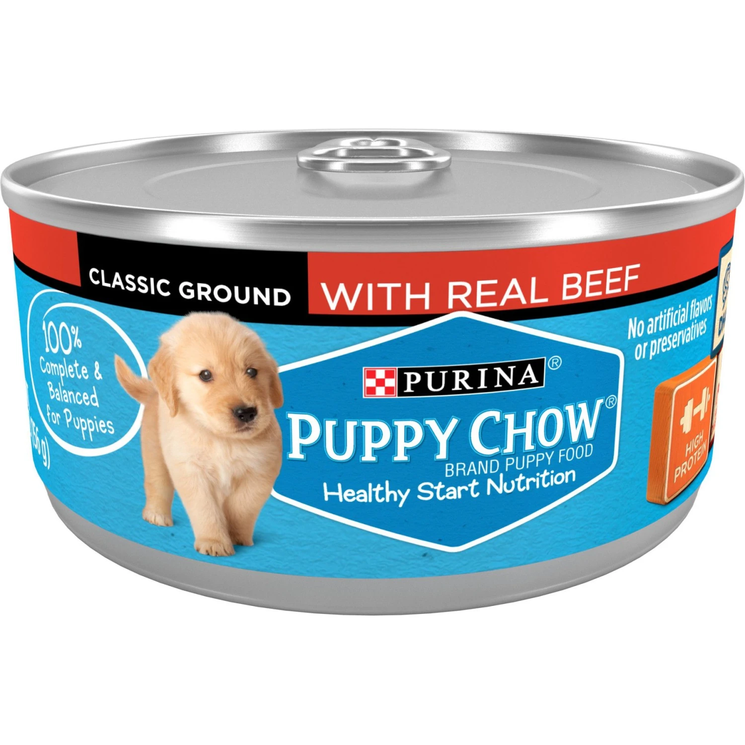Puppy Chow Classic Ground Beef Pate Wet Puppy Food, 5.5-oz Can, Case Of 24 3 Puppy Chow Classic Ground Beef Pate Wet Puppy Food, 5.5-oz Can, Case Of 24