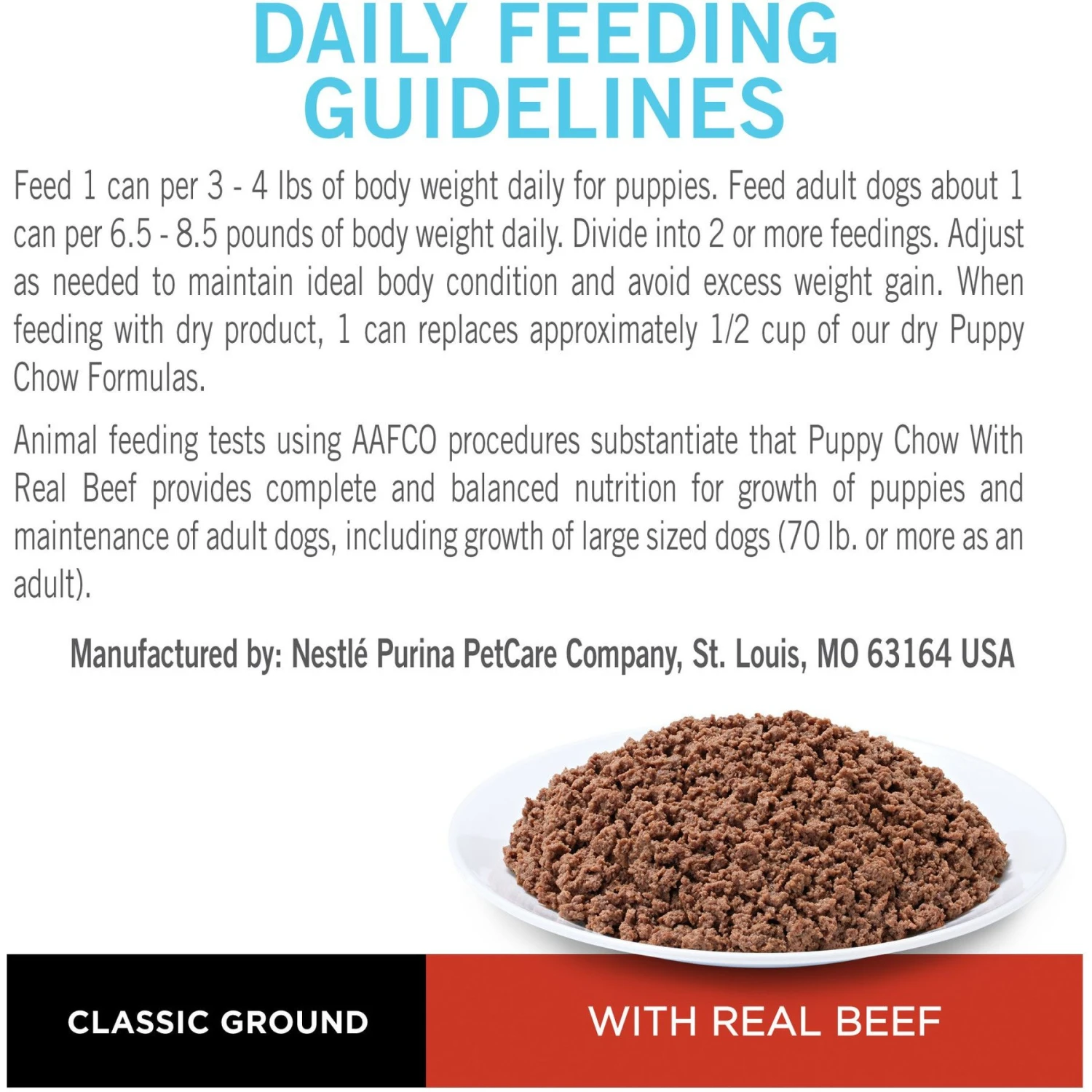 Puppy Chow Classic Ground Beef Pate Wet Puppy Food, 5.5-oz Can, Case Of 24 11 Puppy Chow Classic Ground Beef Pate Wet Puppy Food, 5.5-oz Can, Case Of 24 - Image 9