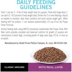 Puppy Chow Classic Ground Lamb Pate Wet Puppy Food, 5.5-oz Can, Case Of 24 -Snuggle Paws 215060 PT8. AC SS1800 V1577203097