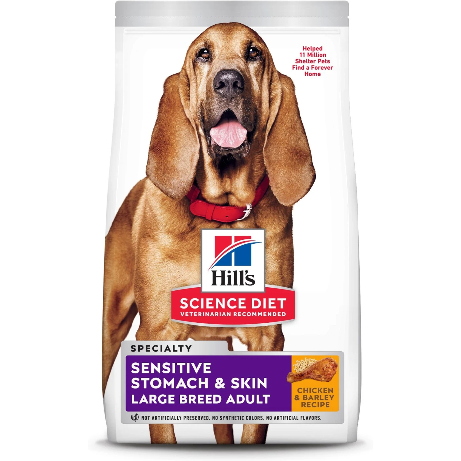 Hill's Science Diet Adult Sensitive Stomach & Skin Large Breed Chicken & Barley Recipe Dry Dog Food 3 Hill's Science Diet Adult Sensitive Stomach & Skin Large Breed Chicken & Barley Recipe Dry Dog Food