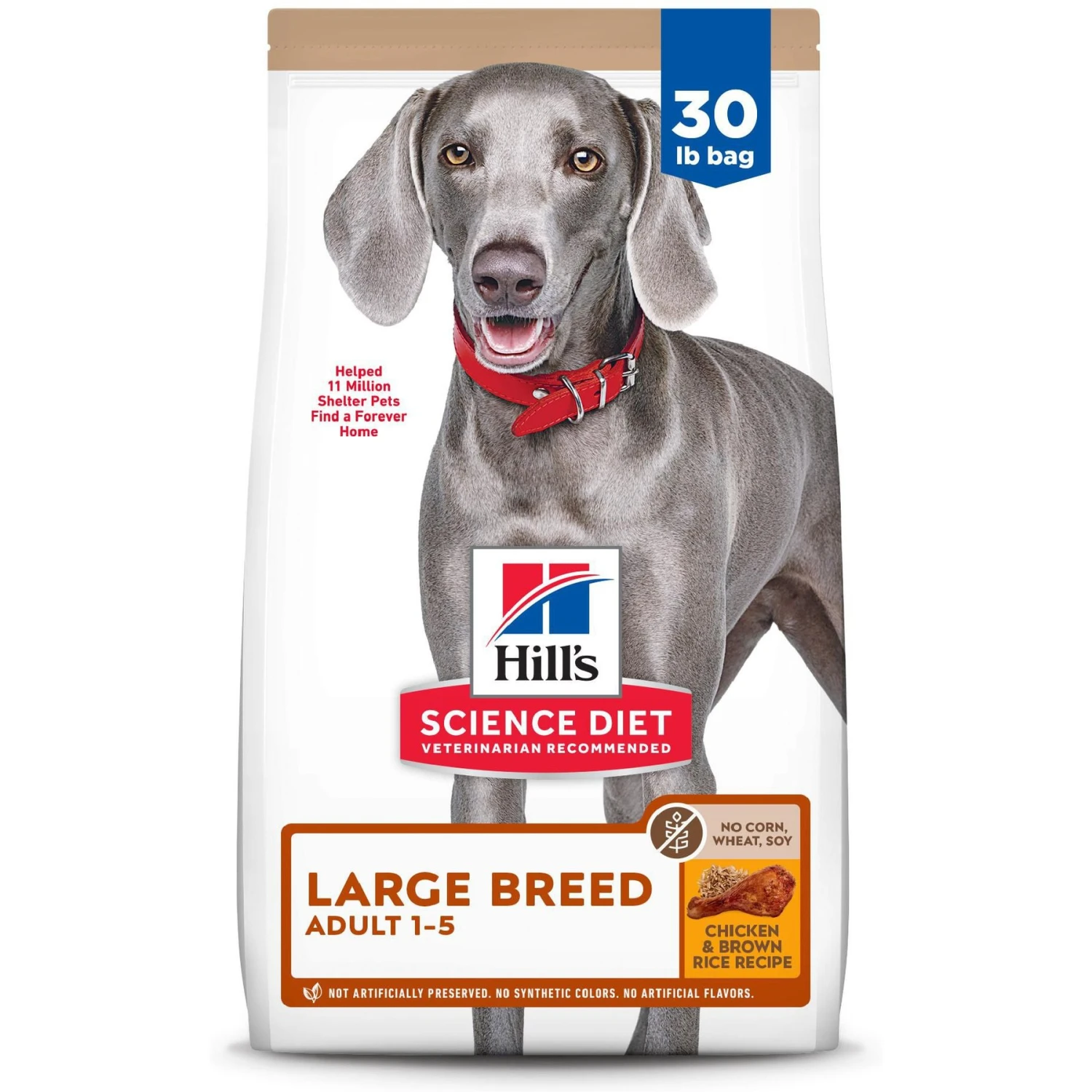 Hill's Science Diet Adult 1-5 Large Breed Chicken & Brown Rice Recipe Dry Dog Food 3 Hill's Science Diet Adult 1-5 Large Breed Chicken & Brown Rice Recipe Dry Dog Food