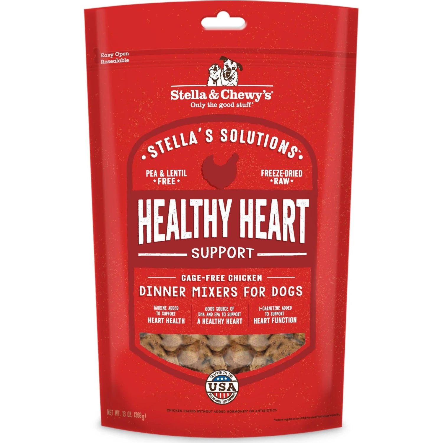 Stella & Chewy's Stella's Solutions Healthy Heart Support Chicken Freeze-Dried Raw Dog Food 3 Stella & Chewy's Stella's Solutions Healthy Heart Support Chicken Freeze-Dried Raw Dog Food