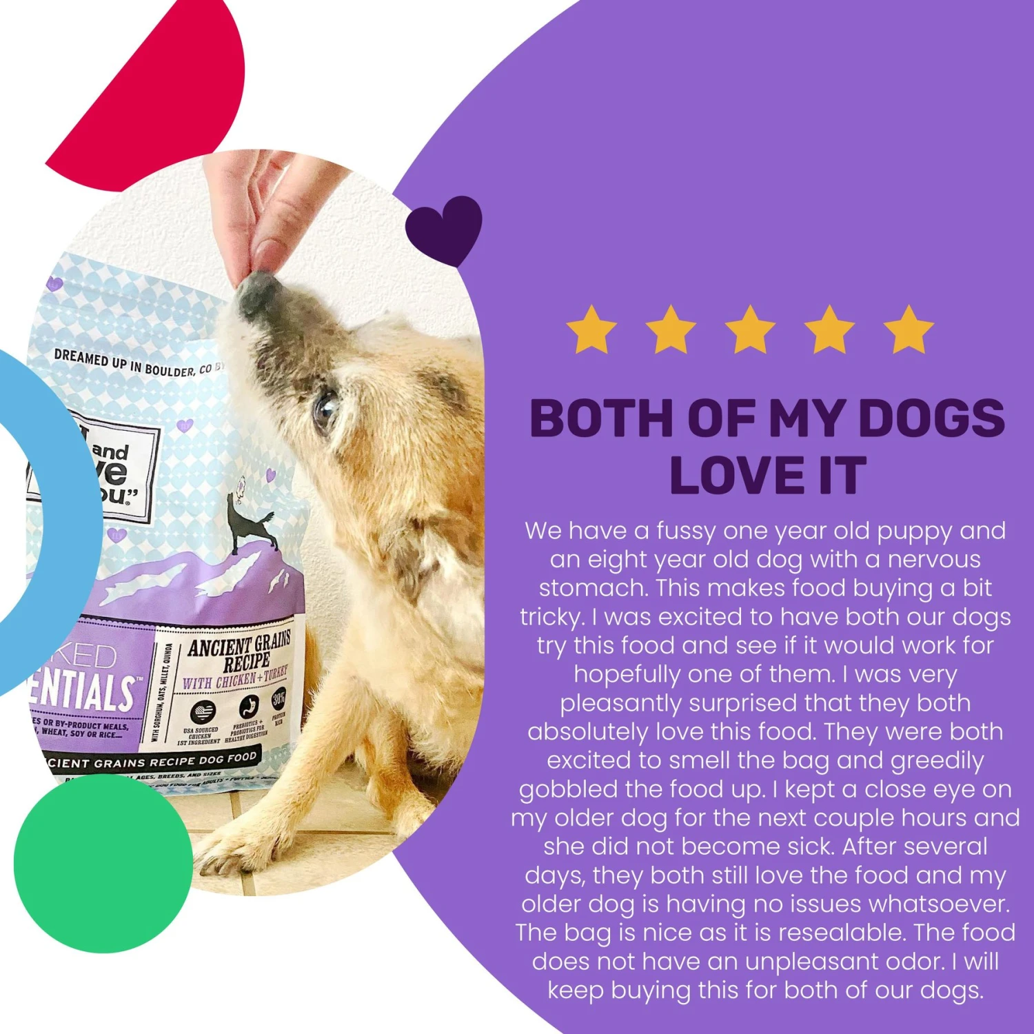 I And Love And You Naked Essentials Ancient Grain Chicken And Turkey Recipe Dry Dog Food 6 I And Love And You Naked Essentials Ancient Grain Chicken And Turkey Recipe Dry Dog Food - Image 4