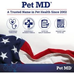 Pet MD Chlorhexidine Antiseptic Dog & Cat Wipes, 70 Count -Snuggle Paws 217832 PT6. AC SS1800 V1649752887