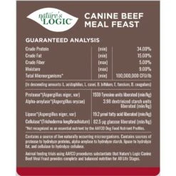 Nature's Logic Canine Beef Meal Feast All Life Stages Dry Dog Food -Snuggle Paws 217988 PT4. AC SS1800 V1703016683