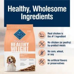 Blue Buffalo True Solutions Healthy Weight Natural Weight Control Chicken Adult Dry Dog Food 16 Blue Buffalo True Solutions Healthy Weight Natural Weight Control Chicken Adult Dry Dog Food -Snuggle Paws 218276 PT5. AC SS1800 V1676653966