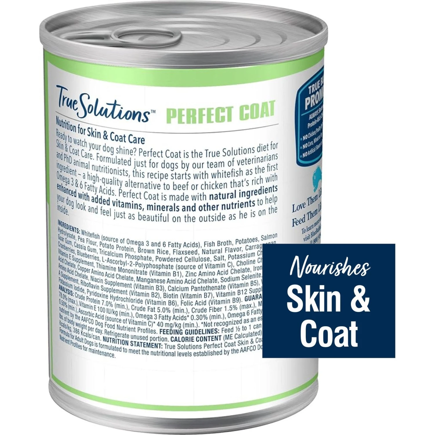 Blue Buffalo True Solutions Perfect Skin & Coat Natural Whitefish Adult Wet Dog Food 4 Blue Buffalo True Solutions Perfect Skin & Coat Natural Whitefish Adult Wet Dog Food - Image 2
