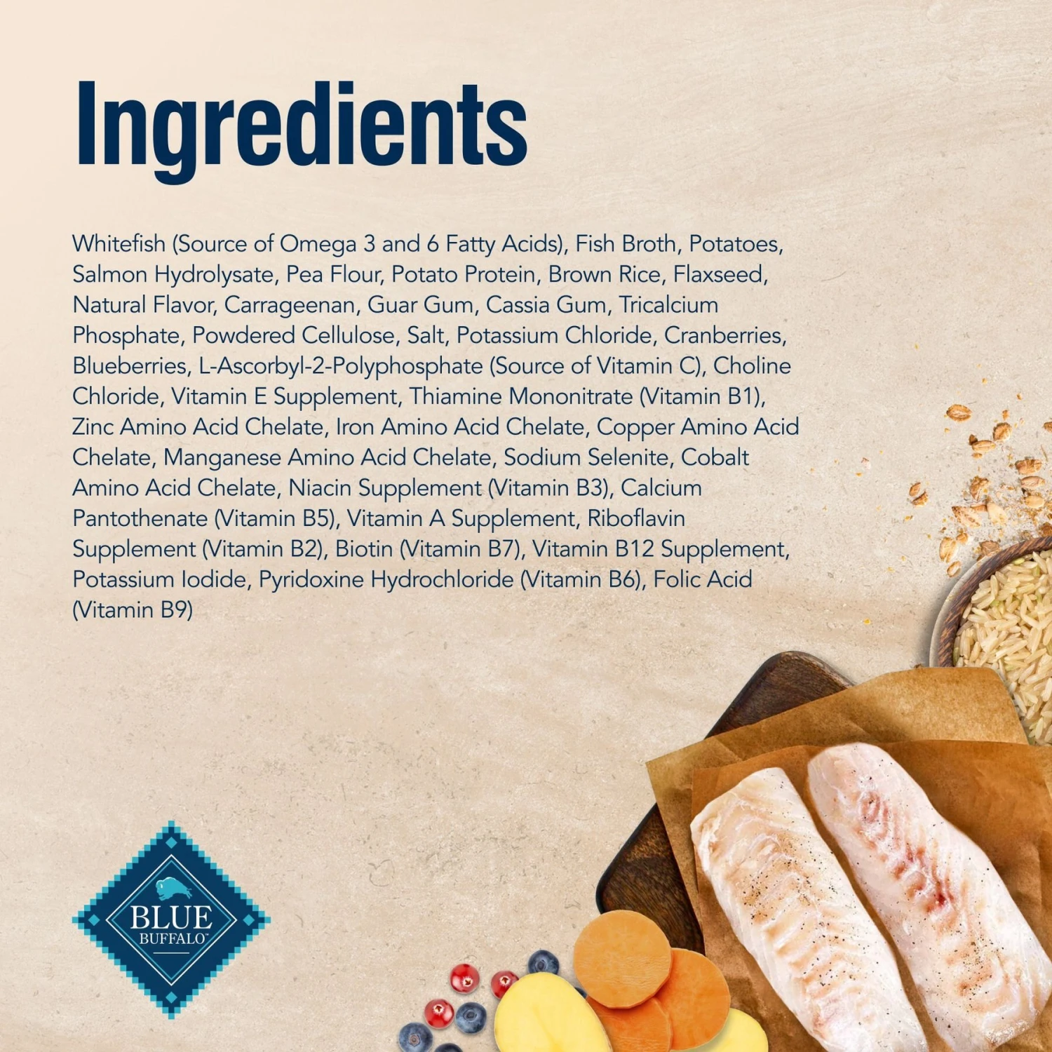 Blue Buffalo True Solutions Perfect Skin & Coat Natural Whitefish Adult Wet Dog Food 7 Blue Buffalo True Solutions Perfect Skin & Coat Natural Whitefish Adult Wet Dog Food - Image 5