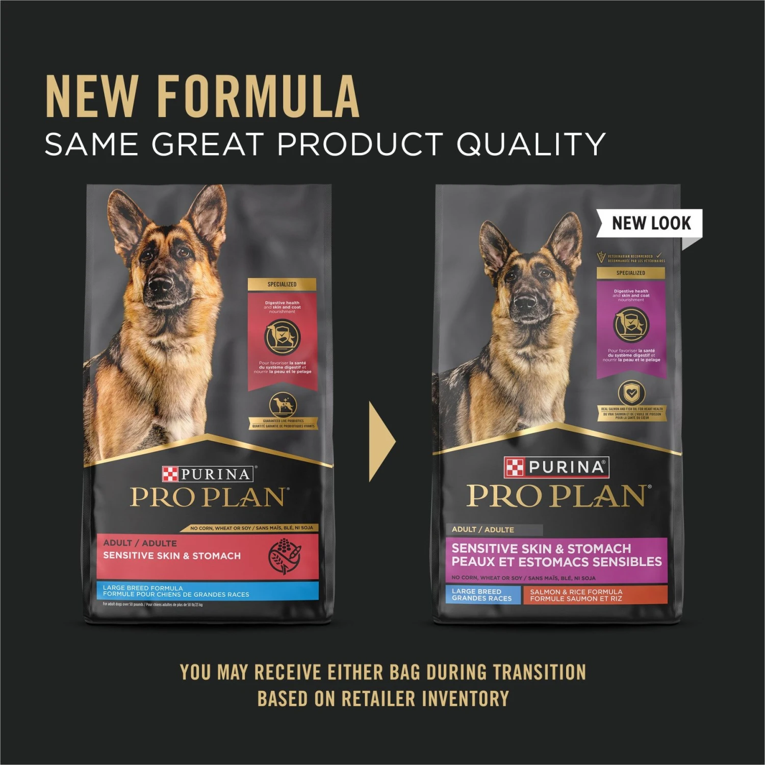 Purina Pro Plan Sensitive Skin & Stomach Salmon Adult Large Breed Formula Dry Dog Food 4 Purina Pro Plan Sensitive Skin & Stomach Salmon Adult Large Breed Formula Dry Dog Food - Image 2