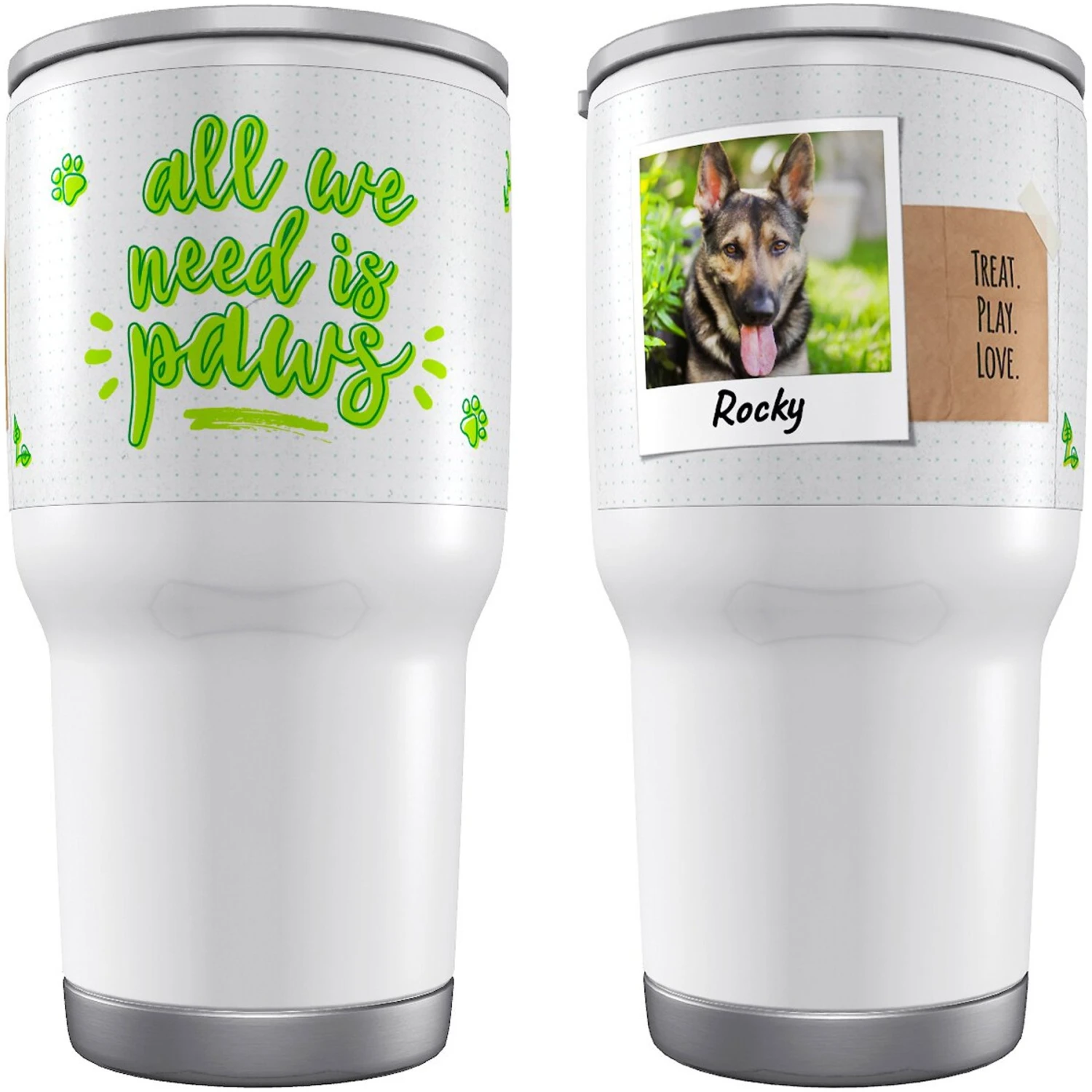 Frisco Double Walled "All We Need Is Paws" Personalized Tumbler 3 Frisco Double Walled "All We Need Is Paws" Personalized Tumbler