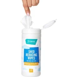 Frisco Shed Reducing Waterless Grooming Wipes For Dogs & Cats, 50 Count -Snuggle Paws 222173 PT3. AC SS1800 V1599641153