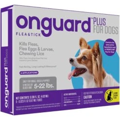 Onguard Plus Flea & Tick Spot Treatment For Dogs, 5-22 Lbs